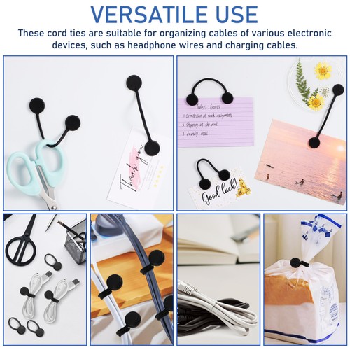 10 Pcs Headset-Kabelaufwicklung Reisen Wiederverwendbare Kabelbahnen - 第 2/11 張圖片