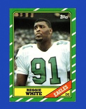 1986 Topps Set-Break #275 Reggie White RC VG-VGEX (crease) *GMCARDS*