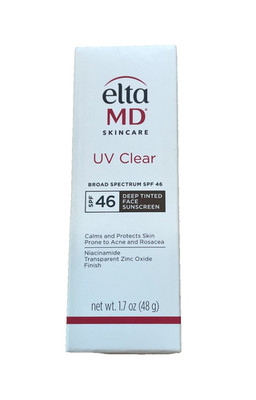 EltaMD UV Clear Broad Spectrum SPF 46, Deep Tinted Face Sunscreen, 1.7 oz (E552)