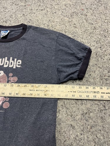 Vintage Mr Bubble 2003 Ringer T Shirt Womens L Cartoon Blue Coastal Concepts - Picture 6 of 10