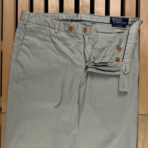 Mens Vintage Chino Pants Polo Ralph Lauren Size 34 50/L Cotton - Picture 4 of 9