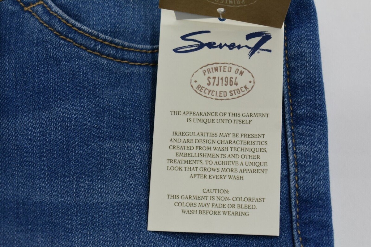 Seven7 Womens Maternity Flared Boot Cut Cropped Med Wash