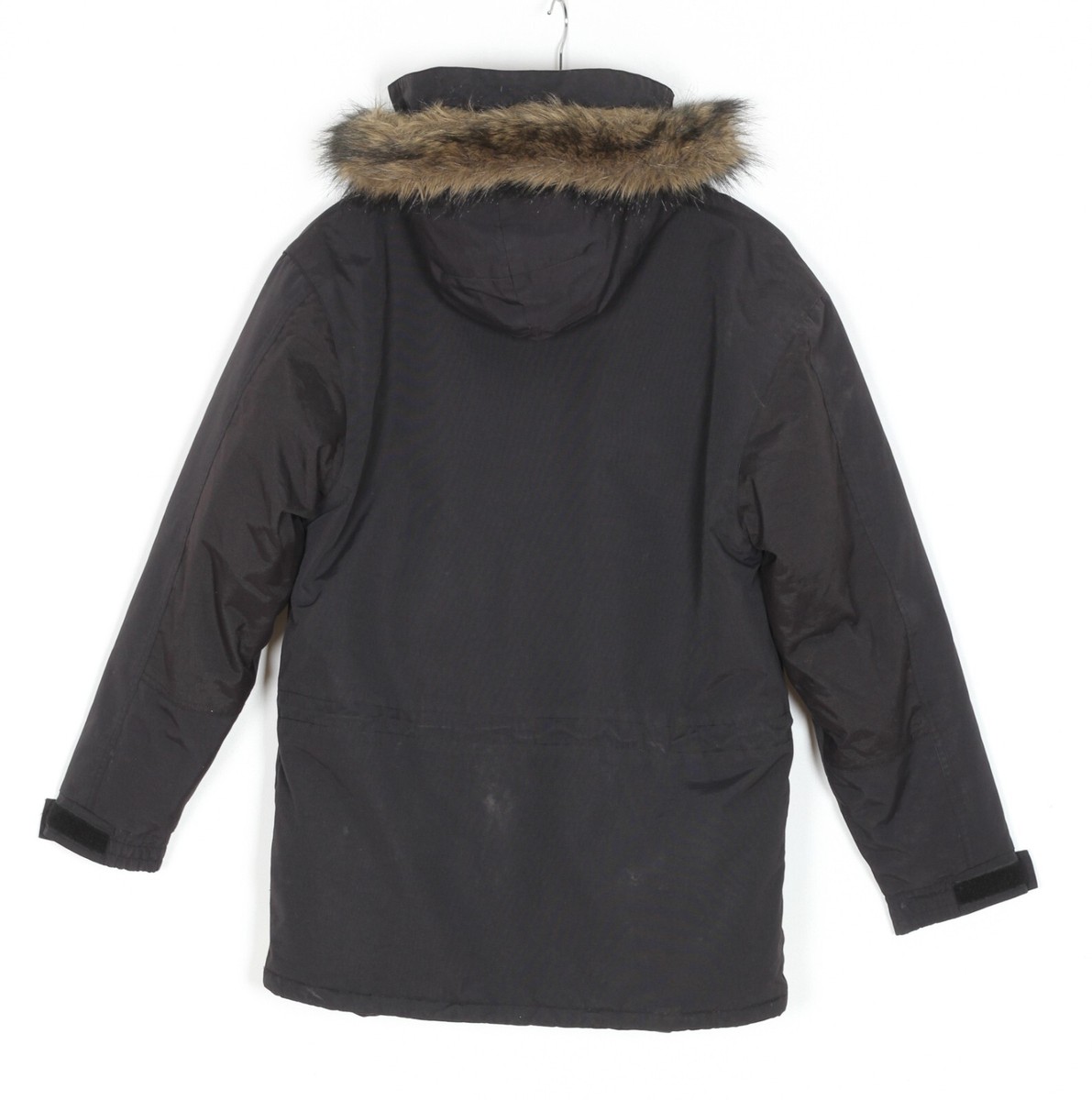 FJALLRAVEN Eskimo Polar Fur Hooded Down Parka Jacket Men Size XXS