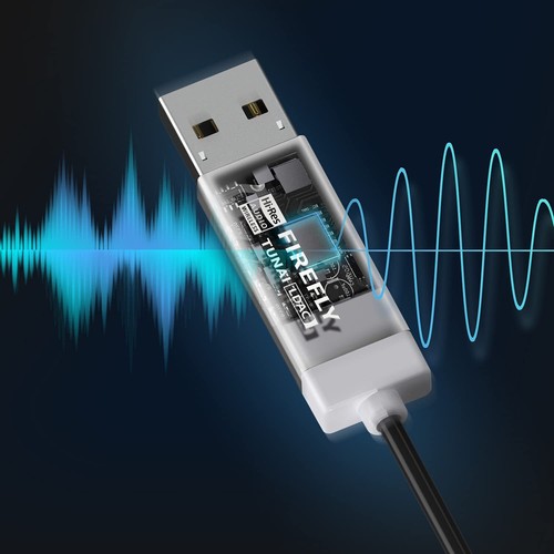 TUNAI Firefly LDAC Bluetooth Receiver Bluetooth compact high resolution USB - Afbeelding 5 van 9
