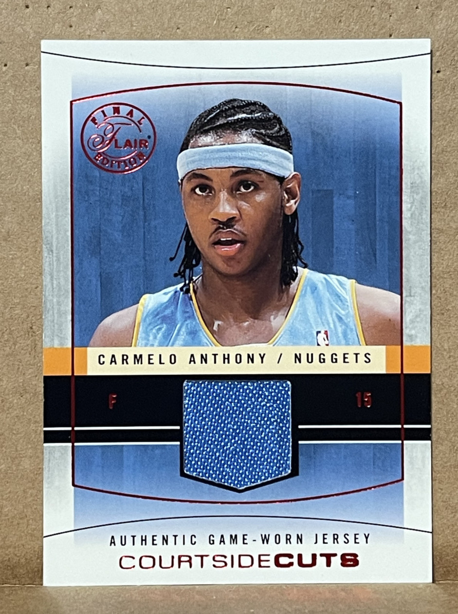 2003-04 Flair Final Edition Courtside Cuts Jerseys Red Carmelo Anthony 20/175 RC