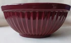 Vintage Haeger Pottery Maroon Oval Planter Midsize Scalloped 955 USA