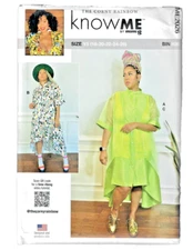 Misses Shirtdress, Knit Tank Dress 18-26 Know Me by Mimi G Sewing Pattern ME2026