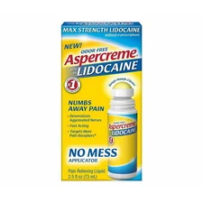 Aspercreme Numbs Away Pain Max Strength Lidocaine, Odor Free, 2.5oz, 5-Pack