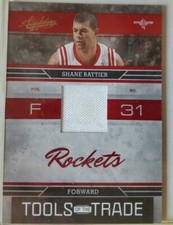 2009-10 ABSOLUTE MEMORABILIA TOOLS OF TRADE MATERIALS #22 SHANE BATTIER /249
