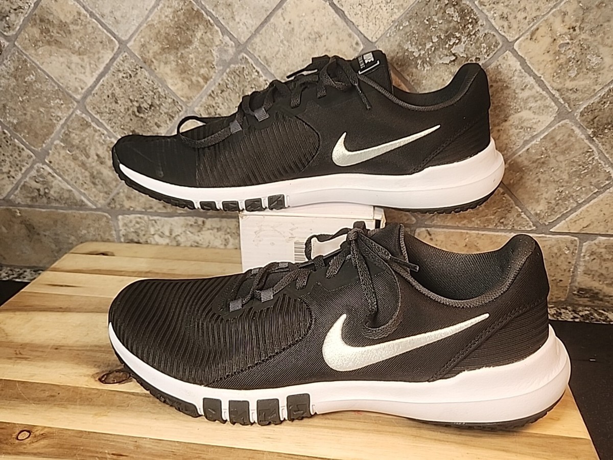 Nike Flex Control Men's Workout Shoes Size Black White Training  Sneakers