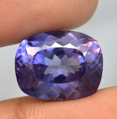 16.90 Ct Natural AAA+ Color Changing Alexandrite Cushion Cut Loose Gem Certified - Picture 2 of 8