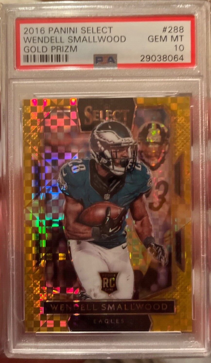 Wendell Smallwood Panini Select #288 Gold Prizm