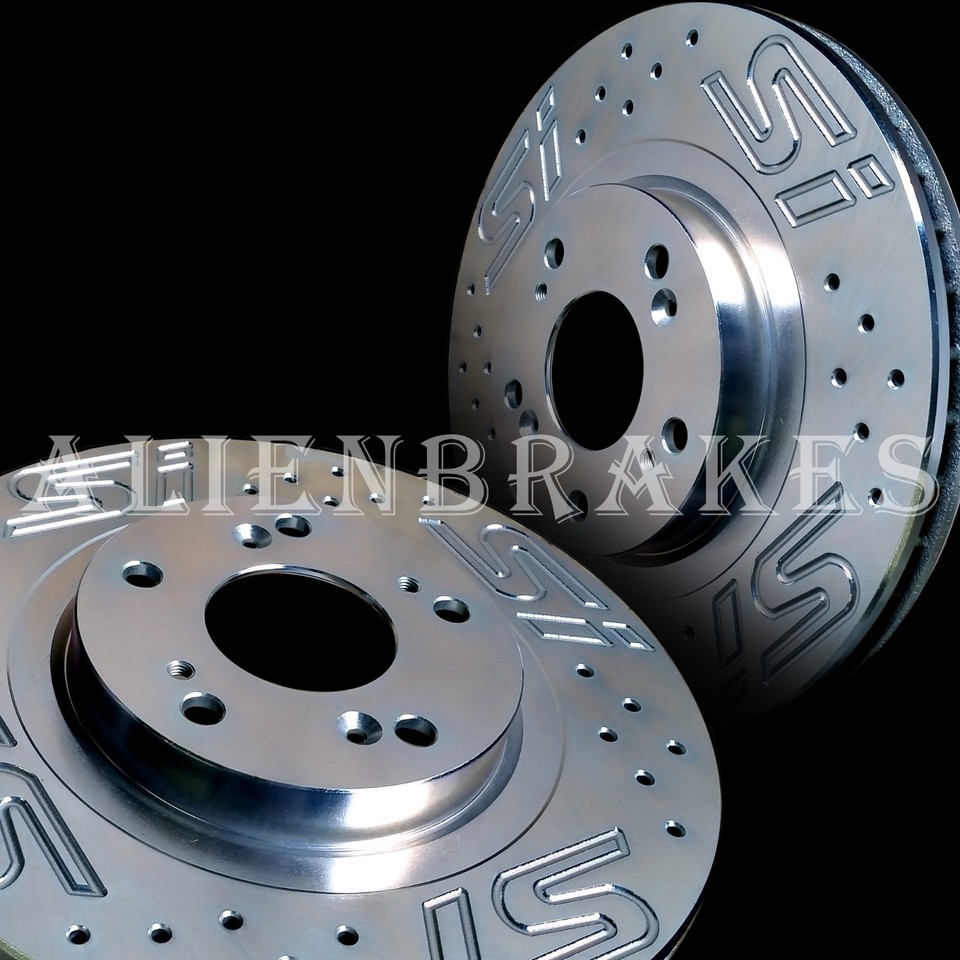 HON015SLX Civic Si 06-15 Custom Logo Si Set Front and Rear Rotors | eBay