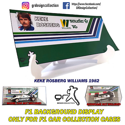 F1 Car Collection INLAY DISPLAY Showcase KEKE ROSBERG PACK 1:43
