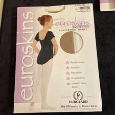 Euroskins Convertible Tights 210C-NR Caramel Eurotard XS Girls Kids