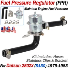 For 1979-1983 Datsun 280ZX S130 Replacement Fuel Pressure Regulator FPR w/ Hoses