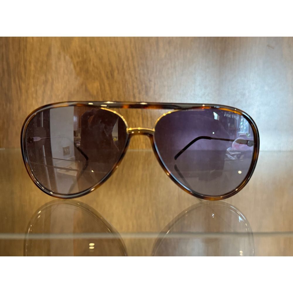 Freyers Aviator Sunglasses Gold Tortoise Frame-image