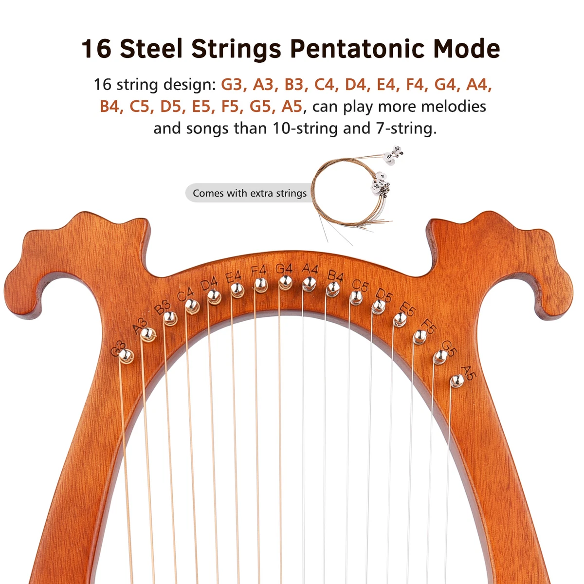 10 string 2024 lyre harp music
