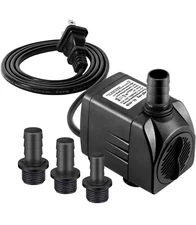 Submersible Pump 400GPH Ultra Quiet 6.56ft High Lift 
