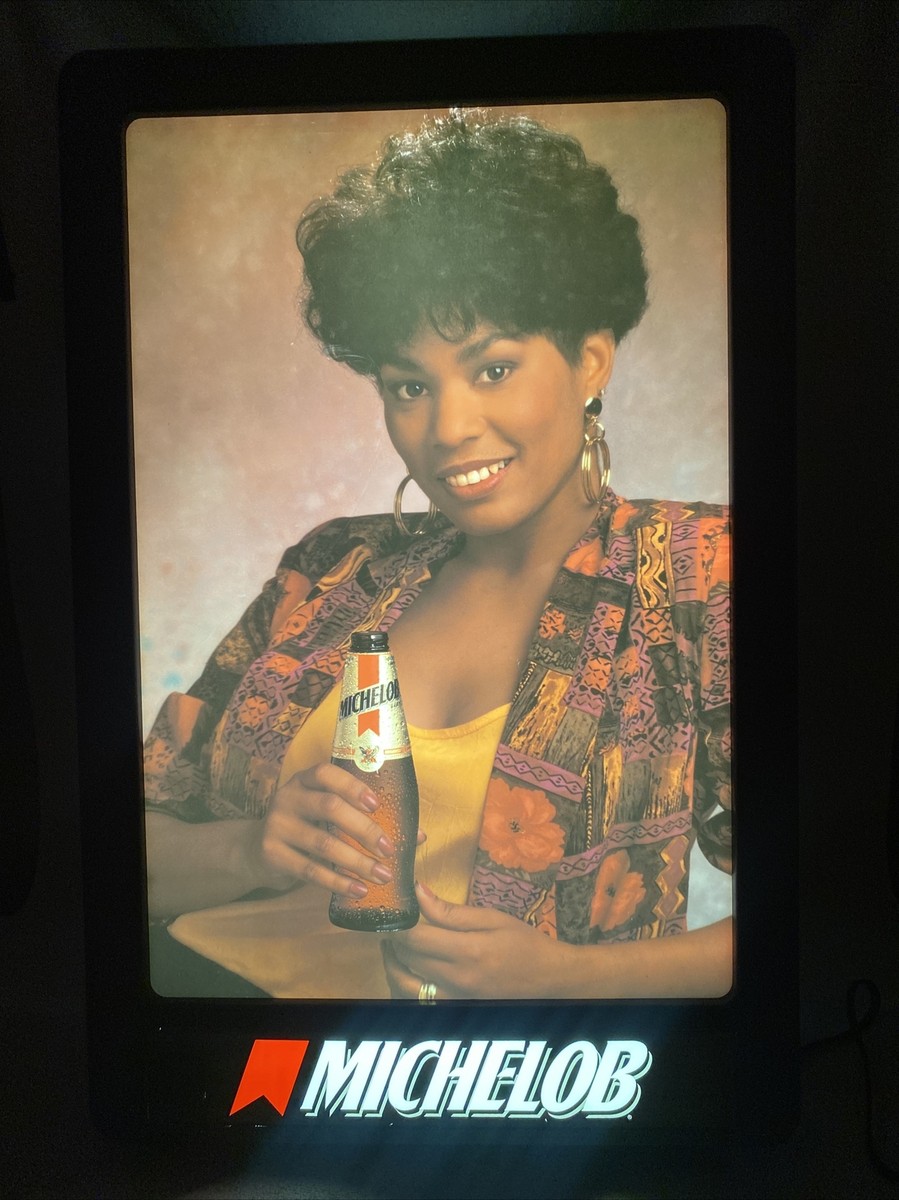 RARE 1992 VINTAGE MICHELOB BEER LIGHTED SIGN AWESOME BAR MAN