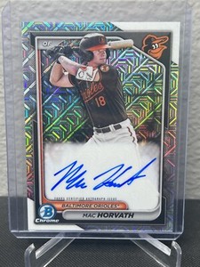 2024 Bowman Chrome Mega Box Mojo Refractor Auto Mac Horvath #BMA-MH