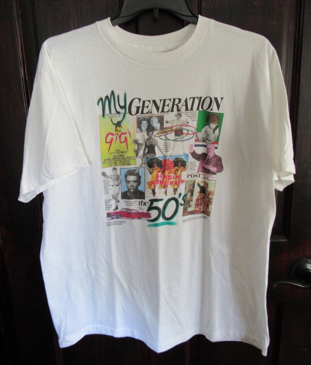 PEACOCK MY GENERATION THE 50's VINTAGE T SHIRT XL JAMES DEAN