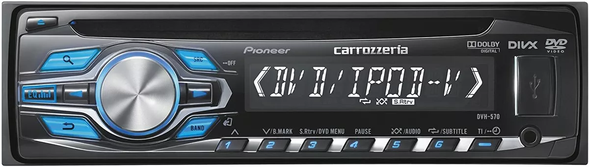 Carrozzeria Pioneer Car Audio 1 DIN CD/DVD/USB with Remote Controller From Japan