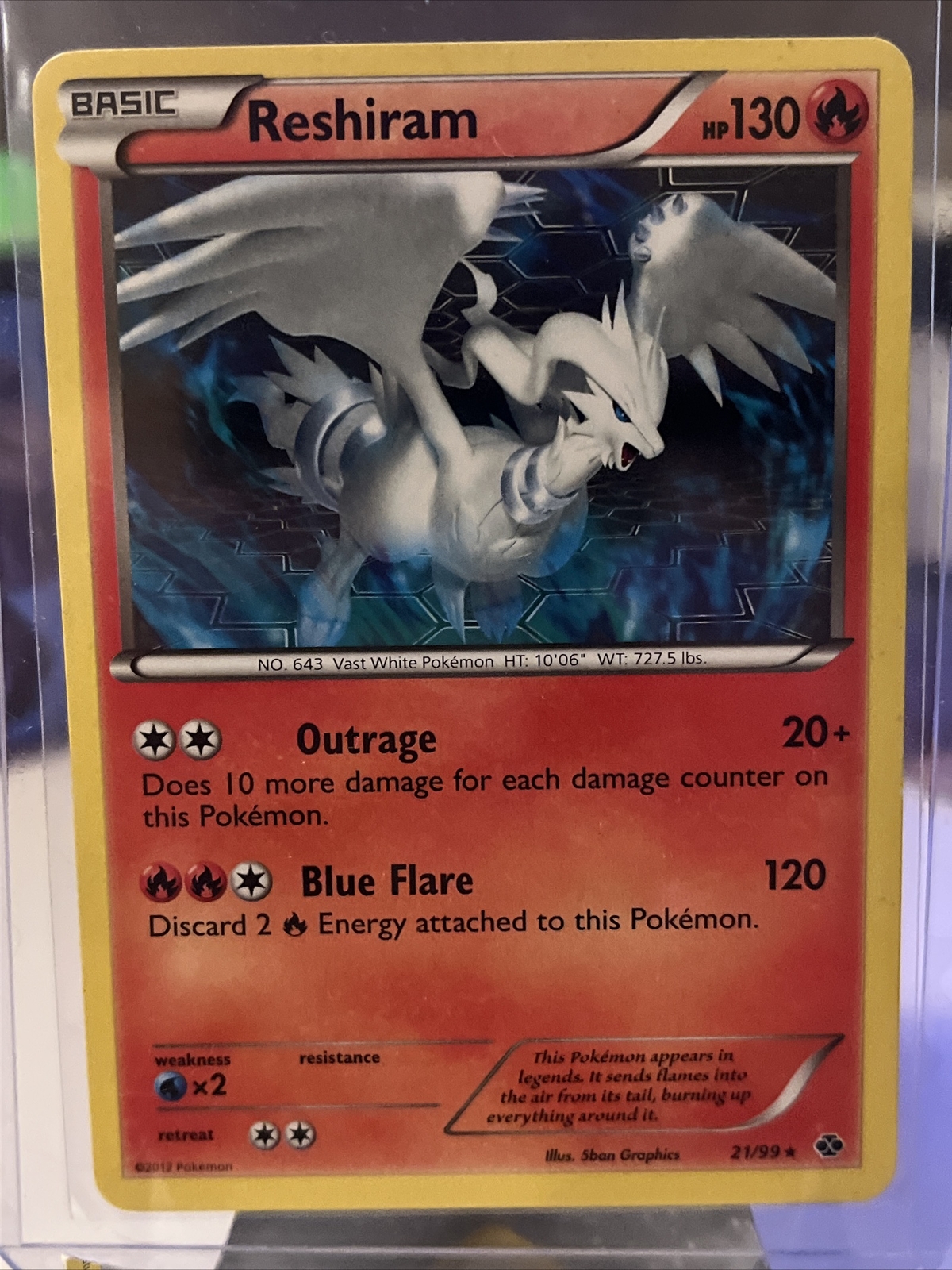 Pokémon TCG Reshiram Next Destinies 21/99 Regular Rare LP