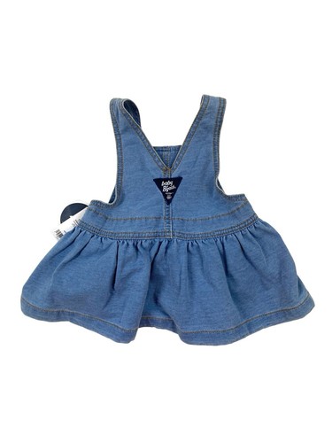 NEW BABY B'GOSH 'Denim Jumper Dress' Baby Girls 6 Months OshKosh Overalls Blue - Picture 3 of 10
