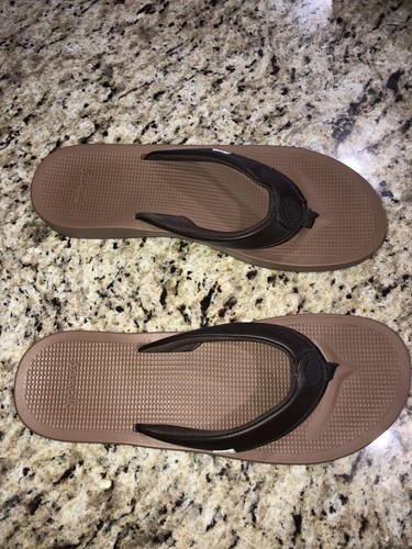 Women Sanuk Cosmic Yoga Mat Flip Flop Sandal 1127391 Terra Cotta 100% Perfect! - Picture 3 of 5