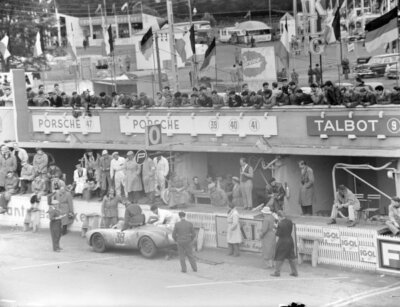 Johnny Claes Pierre Stasse Porsche 550 4 1500 RS Spyder 1954 Racing Old Photo 2