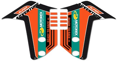 LABELBIKE ADESIVI 3D PROTEZIONI PARAFANGO compatibili KTM 1290 SUPER ADVENTURE 2015-2020