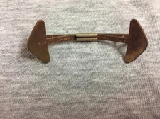 Vintage Brass Rink Less Tie Collar Bar