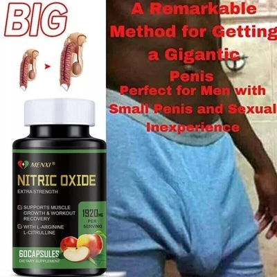 MENXI Nitric Oxide & Circulation Booster | L-Arginine, L-Citrulline | Extra Strength