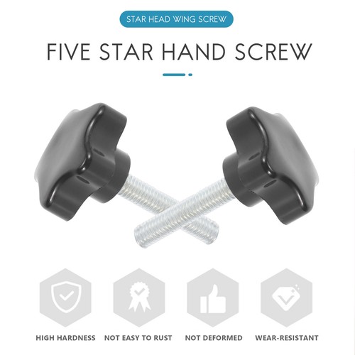 1X M8 X 40mm Screws Star Screw Clamp Knob Handle Black Z7Q9 3747 EBay 1x-m8-x-40mm-screws-star-screw-clamp-knob-handle-black-z7q9-3747-ebay