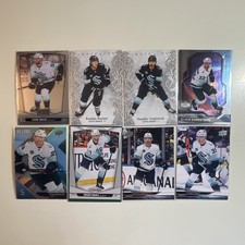 Upper Deck Seattle Kraken Card Lot (8 Cards, 2023-24, Shane Wright, Bjorkstrand)