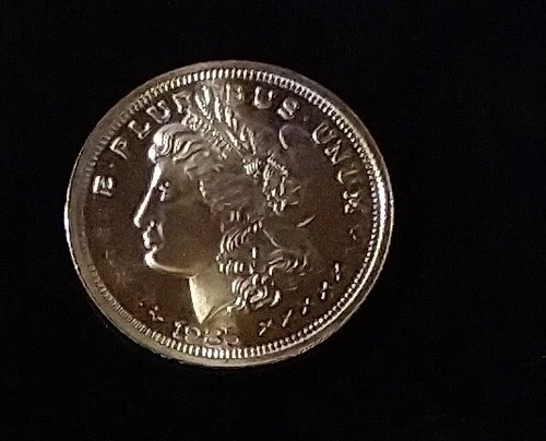 One Troy Oz Silver Trade Unit Liberty Head 1985  .999 fine silver uncirculated