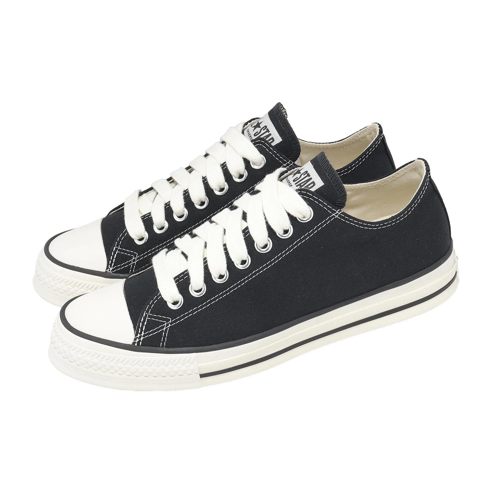Converse Chuck Taylor Throwback Black White Men Unisex Casual Shoes A19080C
