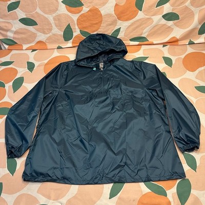 Decathalon Quechua Waterproof Jacket Women's 2XL 3XL Turquoise Blue Raincut