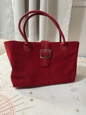 Clarins Classic Plaid Red Makeup Bag Travel Pouch for Toiletries