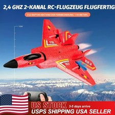 US F22 Remote Control Fighter Red Plane 2.4GHz EPP Foam RC Plane Glider Airplane