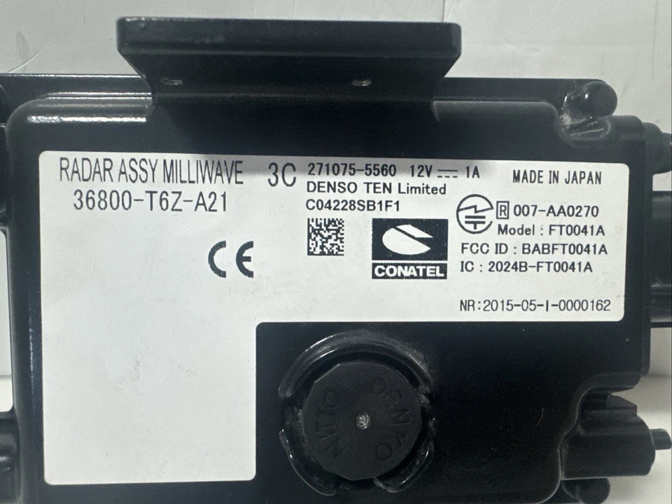 Sensor de control de crucero adaptativo Honda Ridgeline 2021 2022 OEM 36800-T6Z-A21 Foto 2 de 4