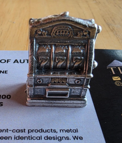 2026 TD Mint Lucky Rips SLOT MACHINE  1oz  Silver Statue # 47/100! - Picture 2 of 2