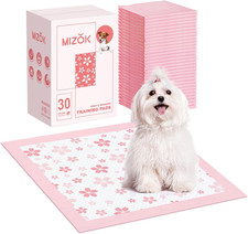 MIZOK Puppy Pads 22"x22", Pee Pads for Dogs 6-Layer Absorbency  Leak-Proof, Pin