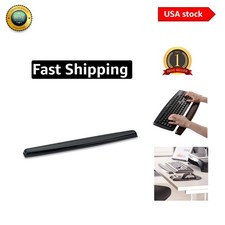 Fellowes Crystal Keyboard Wrist Rest - Stylish Ergonomic Gel Support in Black