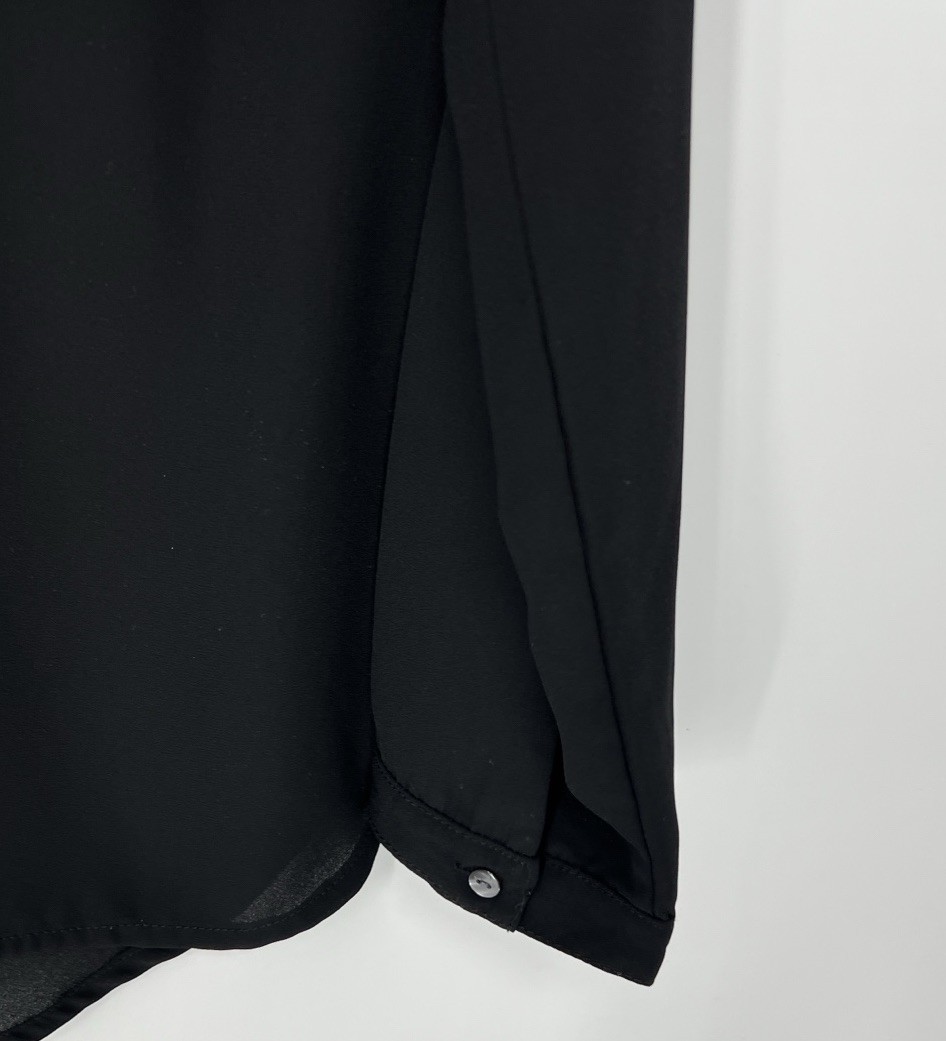 Sandra Ingrish women’s button down Black blouse m… - image 2