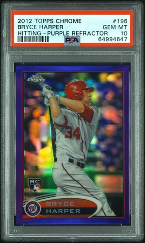 2012 Bryce Harper [Hitting Purple Refractor] #196
