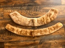 Pair Vintage Mink Fur Collars with Clips