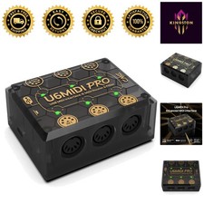 Professional USB-C MIDI Interface with 3-in-3-out Capability - Compact Design