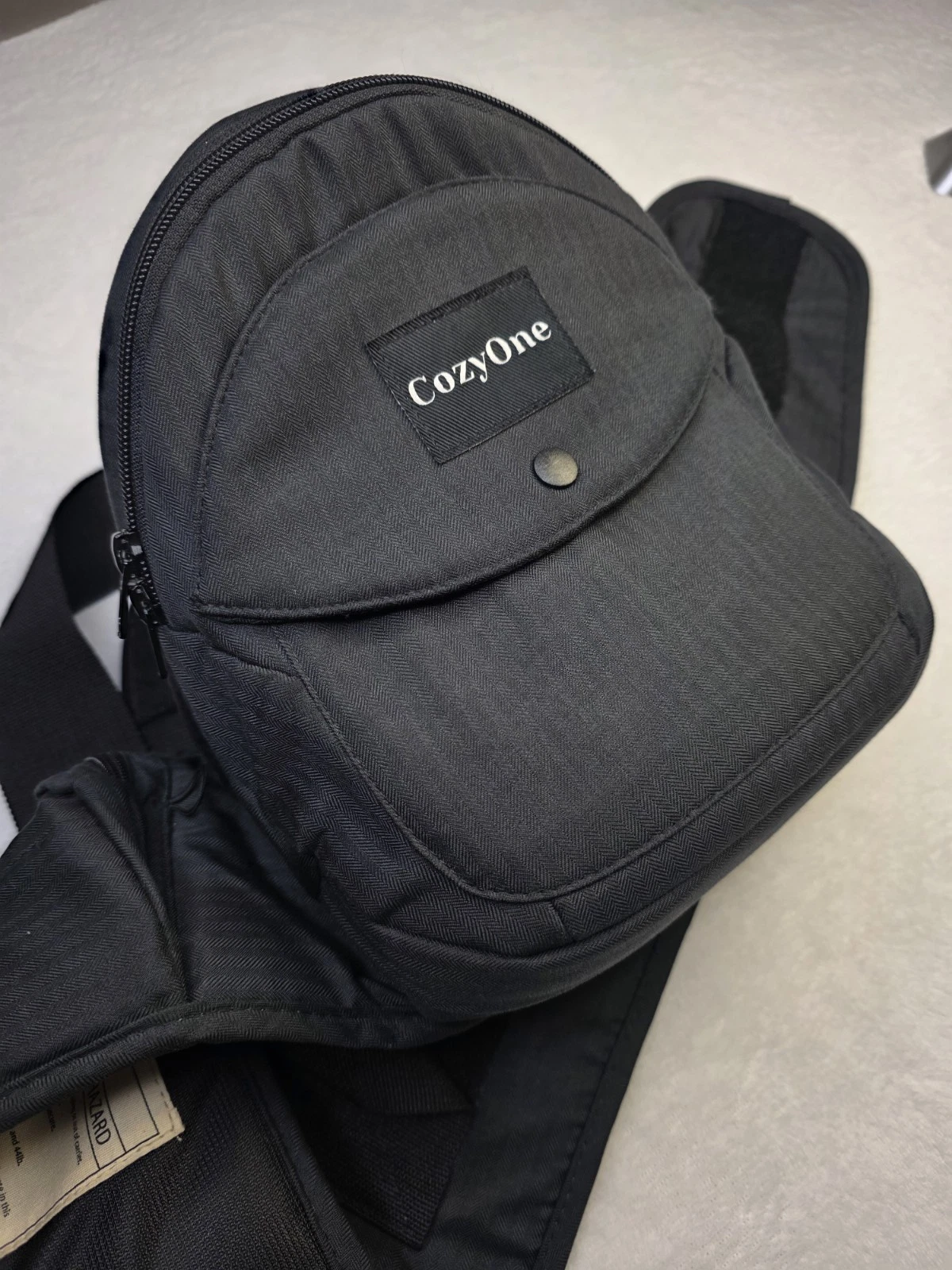CozyOne JP0981 Hip Seat Baby Carrier Black Infant Toddler Lumbar Support